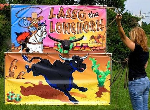 Longhorn Lasso Interactive Carnival Frame Game
