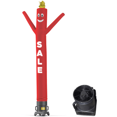 10 Foot Blue SALE Air Dancer with Blower by Look Our Way - Inflatable Party Decorations for sale