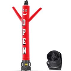 Look Our Way 6 Feet Air Dancer 6 Foot OPEN Red Tall Air Dancers with Blower by Look Our Way 608603848243 10M0090051 6 ft. OPEN Red Tall Air Dancers with Blower by Look Our Way 10M0090051