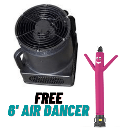 Look Our Way air dancer Pink Buy 9" Diameter and get FREE 6 ft tall Air Dancers Free-10M0090025 6ft tall Air Dancers by Look Our Way SKU# P-11M0200249