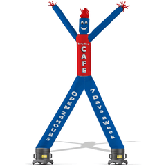 14 Foot Two Legged Air Dancers Inflatable Tube Man with Blower by Look Our Way