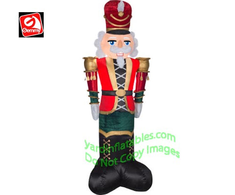 8' Gemmy Airblown Inflatable Christmas Mixed Media LUXE Nutcracker