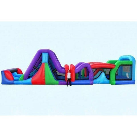 Magic Jump Inflatable Bouncers 13'H 50 Fun Obstacle Course Wet or Dry by Magic Jump 781880229087 92641f 13'H 50 Fun Obstacle Course Wet or Dry by Magic Jump SKU# 92641f