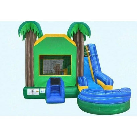 Magic Jump Inflatable Bouncers 13'H 6 in 1 Tropical Combo Wet or Dry by Magic Jump 13'H 6 in 1 Tropical Combo Wet or Dry by Magic by Magic Jump SKU# 37461t