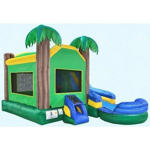 Magic Jump Inflatable Bouncers 13'H 6 in 1 Tropical Combo Wet or Dry by Magic Jump 13'H 6 in 1 Tropical Combo Wet or Dry by Magic by Magic Jump SKU# 37461t