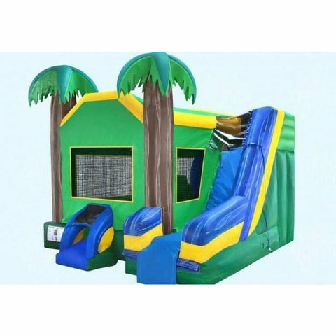 Magic Jump Inflatable Bouncers 13'H 6 in 1 Tropical Combo Wet or Dry by Magic Jump 13'H 6 in 1 Tropical Combo Wet or Dry by Magic by Magic Jump SKU# 37461t