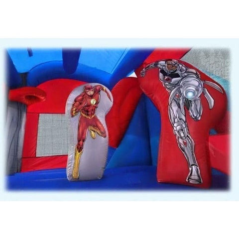 Magic Jump Inflatable Bouncers 13''H Justice League 6 in 1 Combo Wet or Dry by Magic Jump 13''H Justice League 6 in 1 Combo Wet or Dry by Magic Jump SKU#48461j