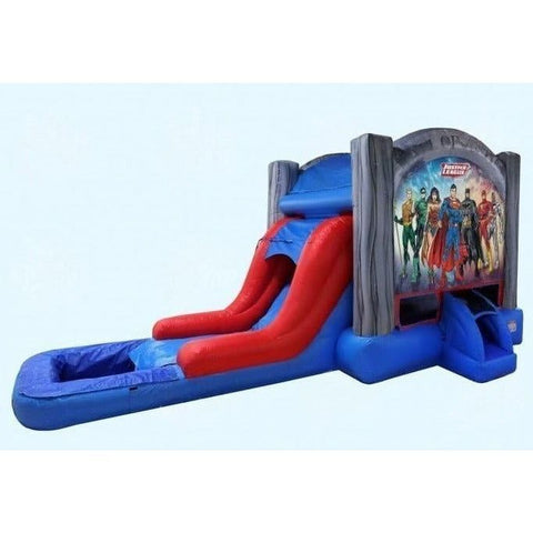 Magic Jump Inflatable Bouncers 13'H Justice League EZ Combo Wet or Dry by Magic Jump 13'H Justice League EZ Combo Wet or Dry by Magic Jump SKU# 48770j