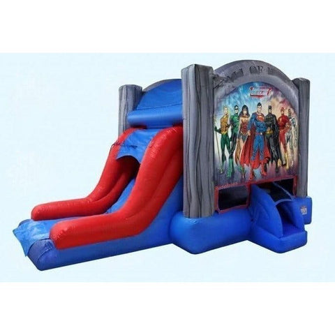 Magic Jump Inflatable Bouncers 13'H Justice League EZ Combo Wet or Dry by Magic Jump 13'H Justice League EZ Combo Wet or Dry by Magic Jump SKU# 48770j