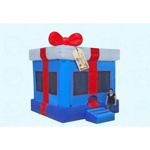 Magic Jump Inflatable Bouncers 14'H Gift Box Blue by Magic Jump 14'H Gift Box Blue by Magic Jump  SKU#15491b SKU#13491b