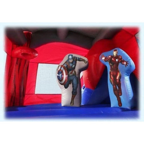 Magic Jump Inflatable Bouncers 14'H Marvel Avengers 6 in 1 Combo Wet or Dry by Magic Jump 14'H Marvel Avengers 6 in 1 Combo Wet or Dry by Magic Jump SKU#78132m