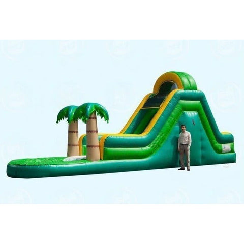 Magic Jump Inflatable Bouncers 14'H Tropical Water Slide by Magic Jump 16'H Tropical Dual Water Slide by Magic Jump SKU# 16935t