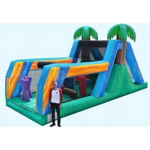 Magic Jump Inflatable Bouncers 15'H 32 Tropical Bounce House Obstacle by Magic Jump 15'H 32 Tropical Bounce House Obstacle by Magic Jump SKU# 82413o