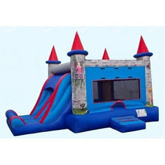 Magic Jump Inflatable Bouncers 15'H Dual Medieval Combo by Magic Jump 15'H Dual Castle Combo by Magic Jump SKU# 15654d