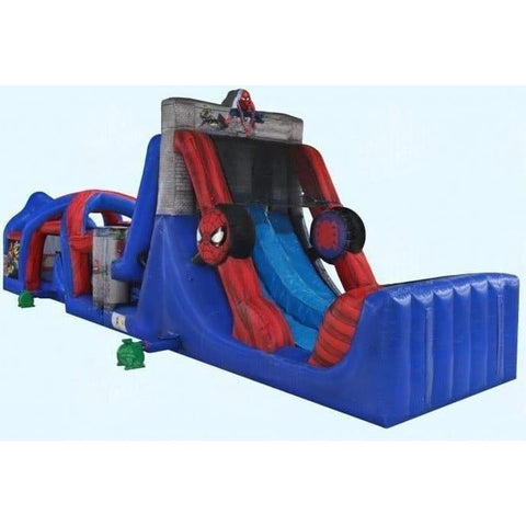 Magic Jump Inflatable Bouncers 16'3"H Spider-Man 50 Obstacle Course Wet or Dry by Magic Jump 781880261940 73309s 16'3"H Spider-Man 50 Obstacle Course Wet or Dry Magic Jump SKU#73309s