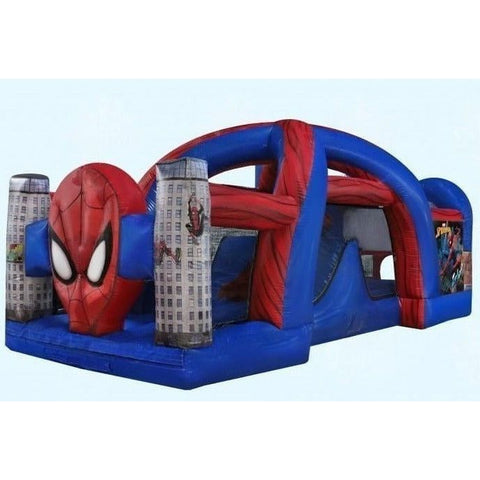 Magic Jump Inflatable Bouncers 16'3"H Spider-Man 50 Obstacle Course Wet or Dry by Magic Jump 781880261940 73309s 16'3"H Spider-Man 50 Obstacle Course Wet or Dry Magic Jump SKU#73309s