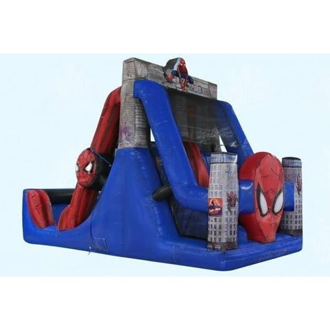 Magic Jump Inflatable Bouncers 16'3"H Spider-Man 50 Obstacle Course Wet or Dry by Magic Jump 781880261940 73309s 16'3"H Spider-Man 50 Obstacle Course Wet or Dry Magic Jump SKU#73309s