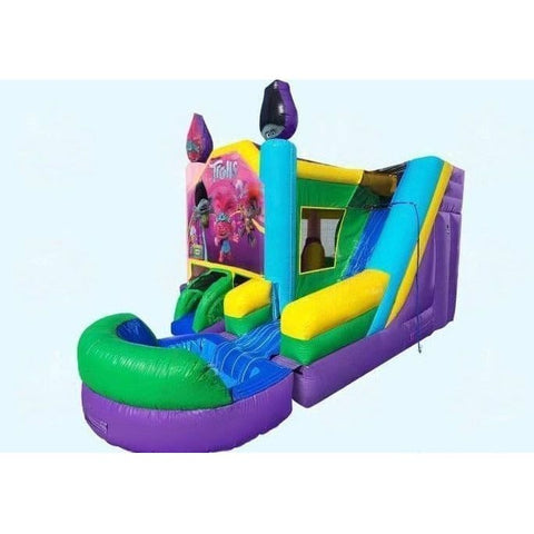 Magic Jump Inflatable Bouncers 16'H Trolls 6 in 1 Combo Wet or Dry by Magic Jump 16'H Trolls 6 in 1 Combo Wet or Dry by Magic Jump SKU#50632t