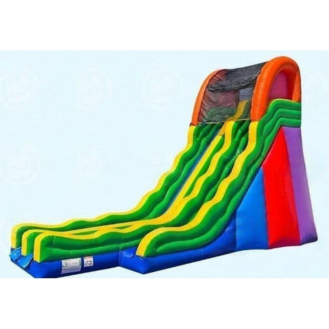 Magic Jump Inflatable Bouncers 24'H Fun Dual Slide by Magic Jump 24'H Wave Dual Slide by Magic Jump SKU# 22364w