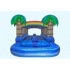 9'H Tropical Dual Slide N Splash by Magic Jump