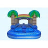 Image of Magic Jump Inflatable Bouncers 9'H Tropical Dual Slide N Splash by Magic Jump 10'H Crocodile Slide N Splash by Magic Jump SKU# 18194c