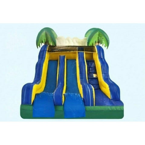 Magic Jump Water Parks & Slides 12'H Tropical Dual Slide by Magic Jump 12'H Tropical Dual Slide by Magic Jump SKU# 12697t