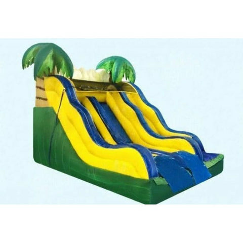 Magic Jump Water Parks & Slides 12'H Tropical Dual Slide by Magic Jump 12'H Tropical Dual Slide by Magic Jump SKU# 12697t