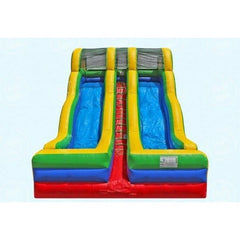 20'H Wavy Double Lane Slide by Magic Jump