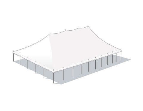 50' x 100' Premium Sectional Canopy Pole Party Tent - White