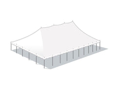 50' x 100' Premium Sectional Canopy Pole Party Tent - White