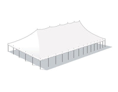50' x 140' Premium Sectional Canopy Pole Party Tent - White
