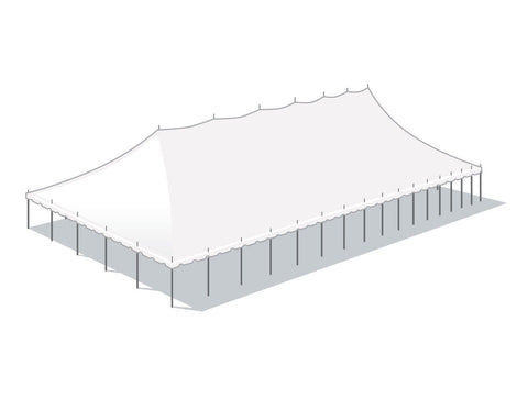 50' x 160' Premium Sectional Canopy Pole Party Tent - White