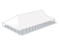 50' x 180' Premium Sectional Canopy Pole Party Tent - White