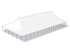 50' x 200' Premium Sectional Canopy Pole Party Tent - White