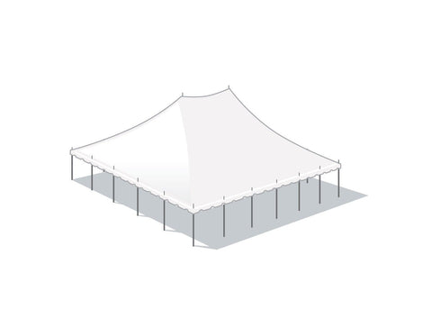 50' x 60' Premium Sectional Canopy Pole Party Tent - White