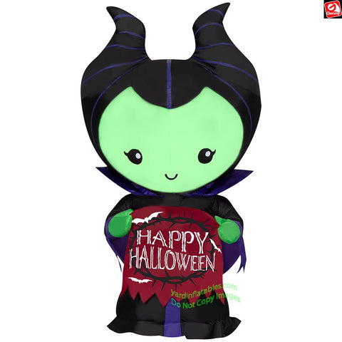 3.5' Gemmy Airblown Inflatable Halloween Disney's Maleficent w/ Banner