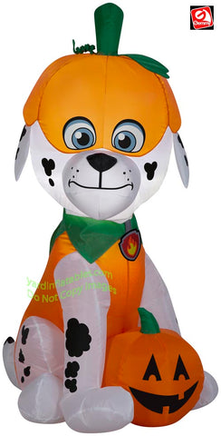 3' Paw Patrol Marshall Dressed As A Pumpkin