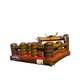 15X15 Toros Brown Red Mechanical Bull Bed by Tago's Jump