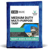 Image of 10' x 20' Blue & Silver Multi-Purpose Water Resistant Poly Tarp Cover