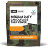 Image of 8' x 10' Multi-Purpose Water Resistant Camo Poly Tarp Cover