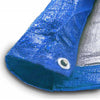 Image of 10' x 12' Blue & Silver Multi-Purpose Water Resistant Poly Tarp Cover