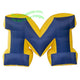 7' NCAA Inflatable Michigan Wolverine Big "M" Logo