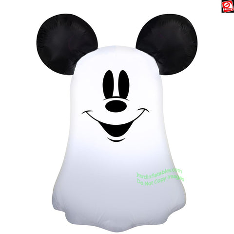 3.5' Gemmy Airblown Inflatable Halloween Mickey Mouse as Ghost