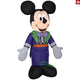 3.5' Gemmy Airblown Disney's Mickey Mouse in Purple Skeleton Costume