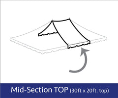30' x 20' Premium Pole Tent Mid Extender Top Only