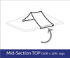 Image of 30' x 20' Premium Pole Tent Mid Extender Top Only