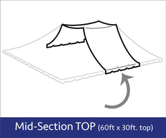 60' x 30' Pole Tent Mid Extender Top Only