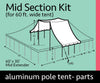 Image of 60' x 30' Premium Pole Tent Mid Extender Top Complete Kit