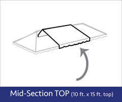 10' x 15' West Coast Frame Tent Mid Extender Top