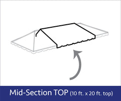 10' x 20' West Coast Tent Top Mid Section Top